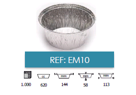 Embalagens alumínio take away