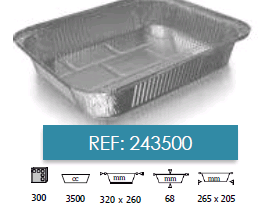 Embalagens alumínio take away