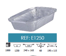 Embalagens alumínio take away