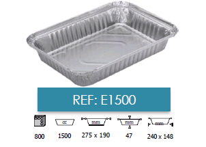 Embalagens alumínio take away