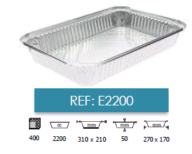 Embalagens alumínio take away