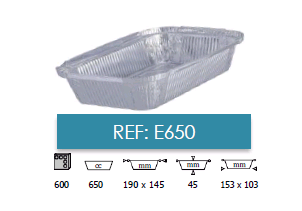 Embalagens alumínio take away