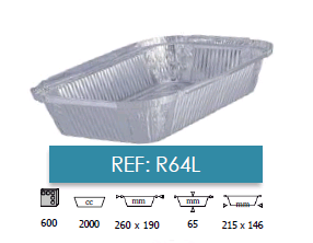 Embalagens alumínio take away